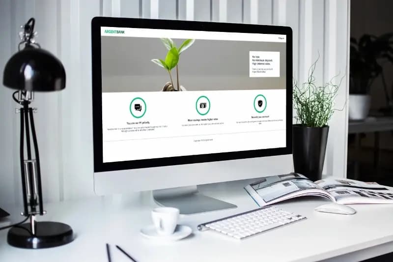 Mockup du site Argent Bank